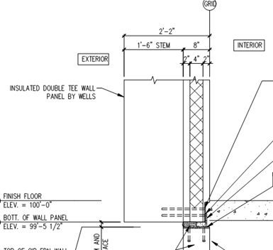 Remember, Wells still makes double tee wall panels